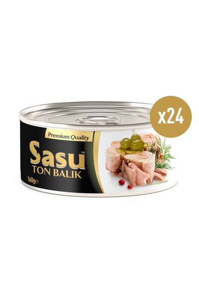 SASU Zeytinyağlı Ton Balığı 1 Koli 24x160 Gr Bütün Dilim