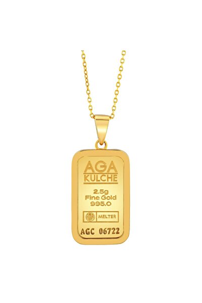 aga kulche 2.5 gr Altın Külçe Kolye