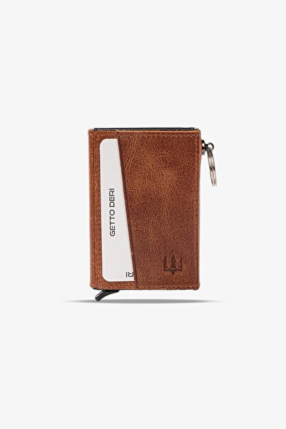Getto Deri Hype Mekanizmalı Hakiki Deri Kişiye Özel İsim Baskıslı Kartlık