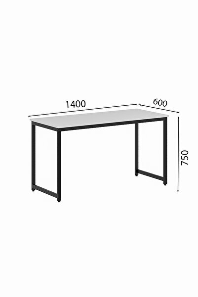 Flinder Siyah 140x60 Oyuncu Masası, Bilgisayar Masası, Gamer Masası, Gaming Masa, Metal Ayaklı