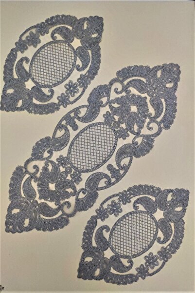 Çt Çeyizci Tekstil Living Room Set, Bedroom 3 Piece Coffee Table Cloth, Table Cloth 3 Piece Room Set