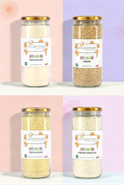 Soul Kitchen Organik Ürünler Organik Ek Gıda Seti 4lü Paket Model 5