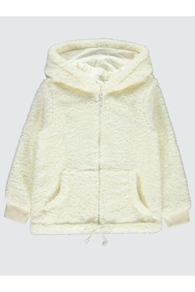 Civil Girls Kız Çocuk Kapüşonlu Hırka 6-9 Yaş Ekru
