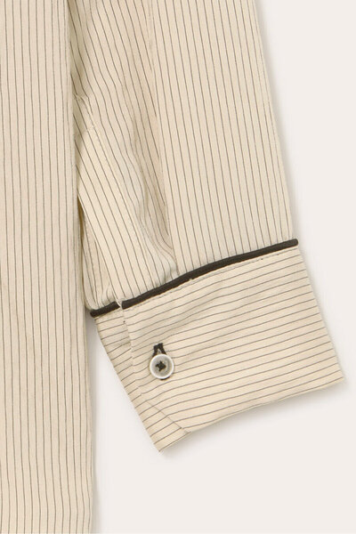 Pilea Cămașă fluidă cu broderie în dungi