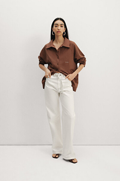 Pilea Γυναικείο μπουφάν Jenny Reglan με καφέ μανίκια