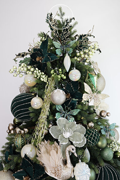 Dekorsende Christmas Ornament Pearlescent Round 3-Piece Ball 10 cm