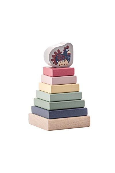 CUBIKA Jucarie din lemn, Cubika, Piramida 3