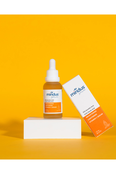 mindus سيروم فيتامين سي للعناية بالبشرة وتوحيد اللون 30 مل (حمض الأسكوربيك 10...