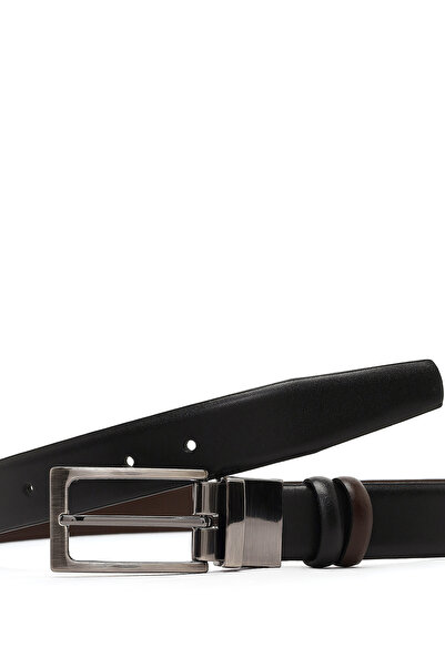 Derimod Men's Black Leather Belt 000A2D1306218