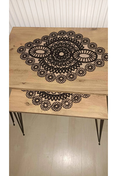 Çt Çeyizci Tekstil Living Room Set, Bedroom 3 Piece Coffee Table Cloth, Table Cloth 3 Piece Room Set