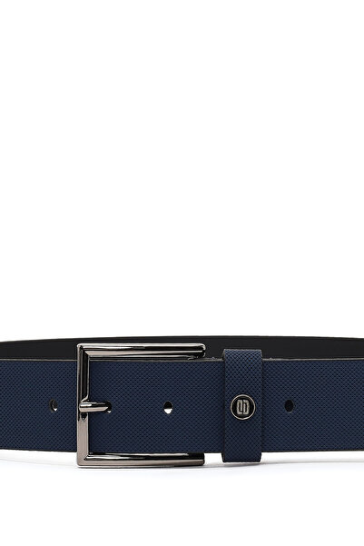 Derimod Men's Navy Blue Leather Belt 000A2D1306326
