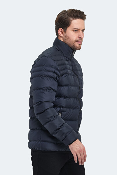 Slazenger HORIZON I Erkek Şişme Lacivert Mont & Kaban