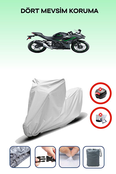 Breen أسود Kawasaki Ninja 500 Se متوافق مع القماش المشمع للدراجات النارية، غط...