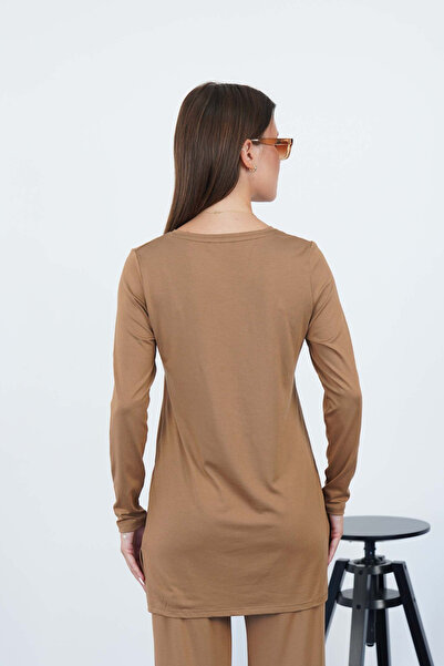 penyebizden Γυναικείο τουνίκ από βισκόζη Full Lycra-Κανέλα