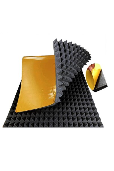 Genel Markalar Bant Evi Piramit Sünger 100x100cm Yapışkanlı Akustik Ses Yalıt...