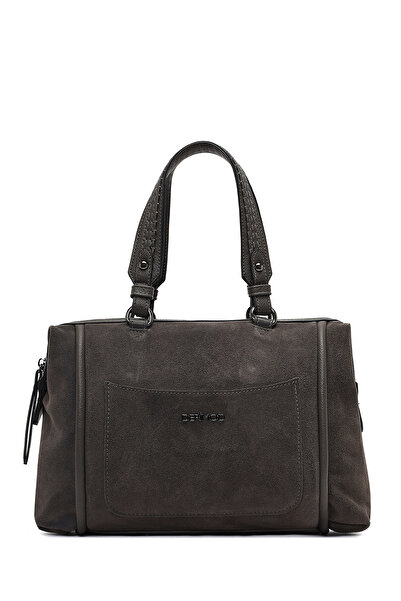 Derimod Kadın Gri Uzun Askılı Süet Kol Çantası 25ABD242610