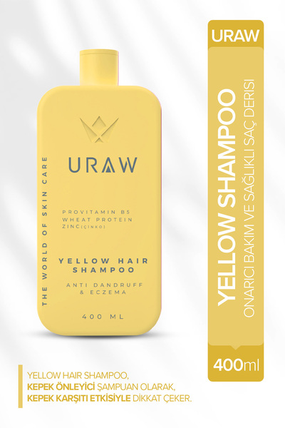 Uraw Yellow Shampoo ( Onarıcı Bakım Ve Sağlıklı Saç Derisi ) ( 400 ml )
