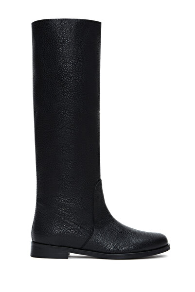 Derimod Women's Black Classic Leather Boots 25Wfd1404Ft
