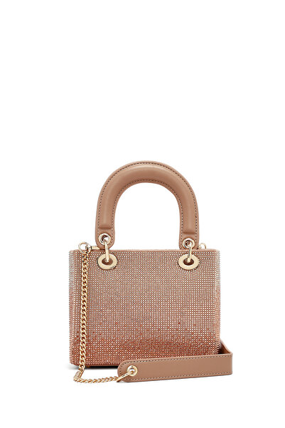 Derimod حقيبة يد نسائية طويلة بحزام طويل باللون البيج 25ABD2950TS