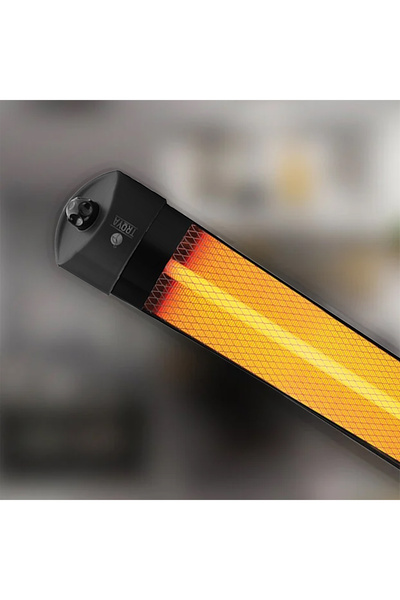 HOOK Troya Siyah Elektrikli Isıtıcı Soba Infrared 2500w Duvara Monte Aparatı
