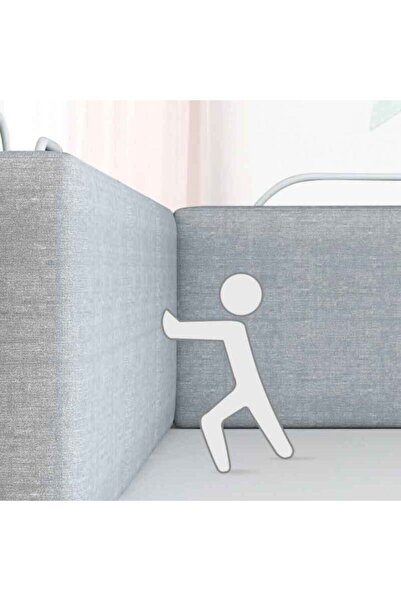 BabySafe 150x50 Cm Bed Barrier Luxury Bed And Base Guard Safety Barrier