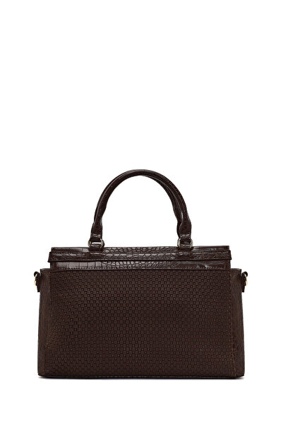 Derimod Γυναικεία τσάντα ώμου με μακρύ λουράκι σε καφέ χρώμα 25SBD254214