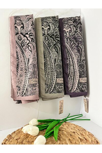 BELİNDA Luxury Pamuk Vual Şal Etnik Desen