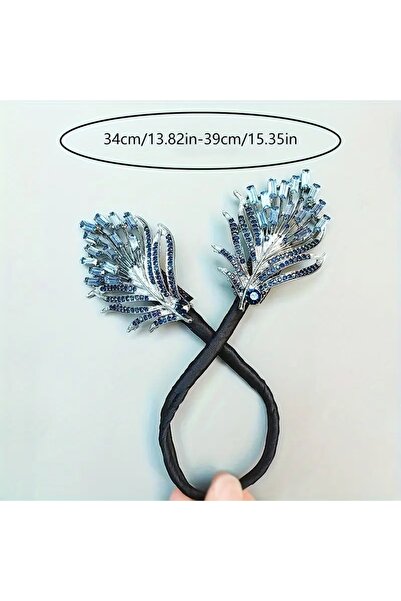 GlassySKY Stylish Stone Hair Twist Clip Hair Accessory Crown Wedding/Engageme...