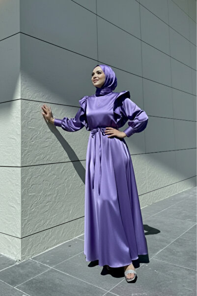 CHUL HOSH ABİYE - MOR - GENİŞ BEDEN ARALIĞI