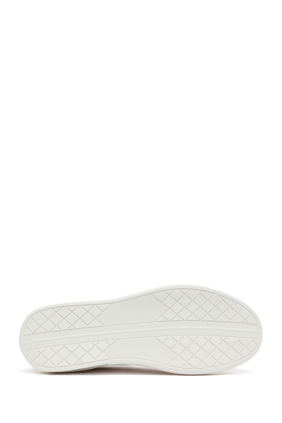 Derimod Erkek Beyaz Bağcıklı Deri Sneaker,Kışlık Spor Ayakkabı 25WFD692418