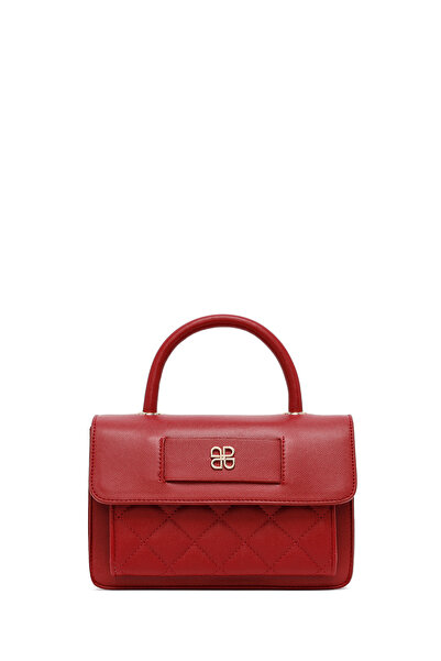 Derimod Women's Burgundy Long Strap Quilted Mini Crossbody Bag 25Abd2702Kp