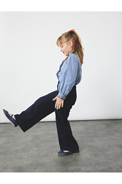 Koton Cămașă din bumbac cu mâneci lungi și detaliu cu volane