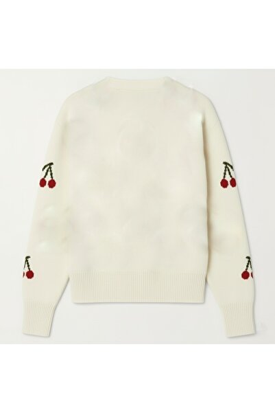 FLEX FASHION Γυναικεία TREND ΔΙΑΣΤΑΣΗ POPULAR CHERRY ΛΕΠΤΟΜΕΡΗ Πλεκτό Ζακέτα εκρού