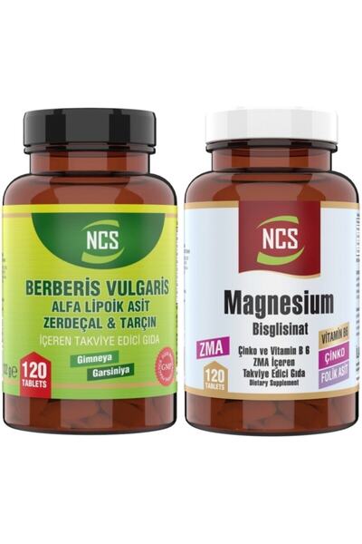 NCS ® Berberis Vulgaris 120 Tablet Zma Magnezyum Bisglisinat 120 Tablet Çinko...