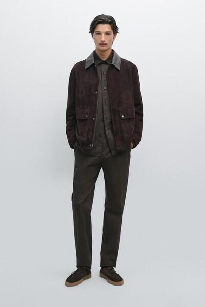 Massimo Dutti %100 pamuklu slim fit pantolon
