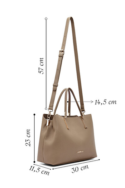 Derimod Women's Mink Long Strap Classic Handbag 25Wbd2720Ft