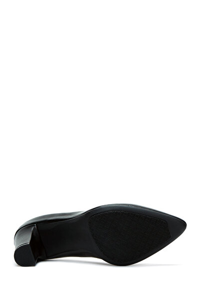 Derimod Gritti Women's Black Thick Heeled Patent Leather Shoes 25Afd110416