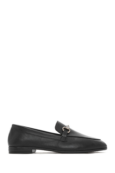 Derimod Loafer de damă din piele neagră cu cataramă 25SFD351618