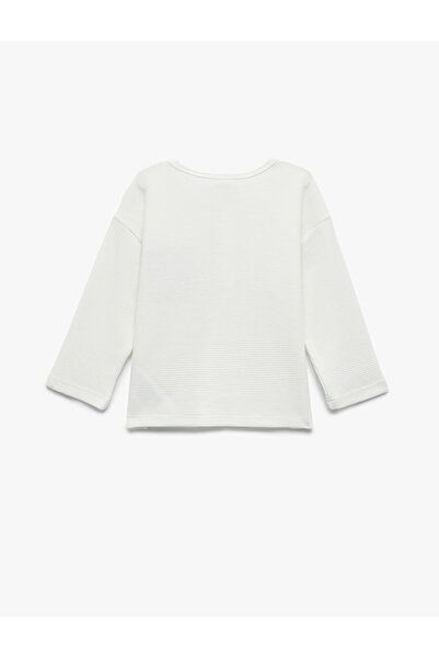 Koton Cotton Long Sleeve Crew Neck T-Shirt