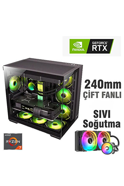 Dmc N336 (PUBG,GTA 5) RYZEN 7 7700,64GB DDR5 RAM,1TB M2 SSD,16GB RTX5060Ti OYUNCU BİLGİSAYAR KASASI