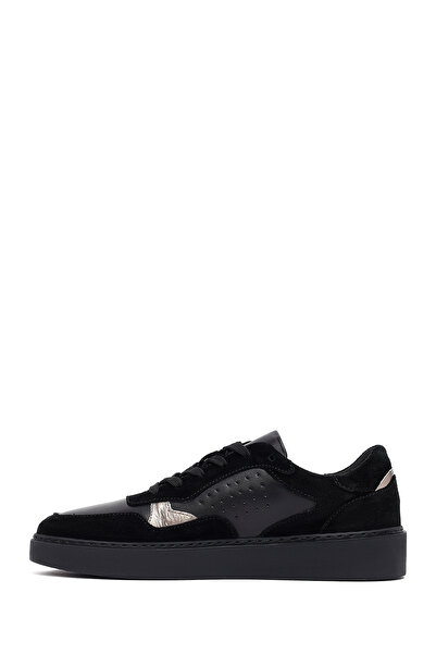 Derimod Women's Black Lace-Up Leather Sneaker, Winter Sports Shoes 25Afd420214