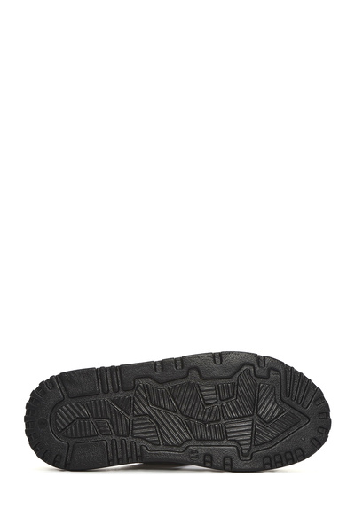 Derimod Kadın Antrasit Kalın Tabanlı Metalik Deri Terlik 25SFD300532