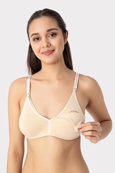 Arma Yıldız Γυναικείο σουτιέν θηλασμού από δέρμα βαμβακερό χωρίς κορσέ