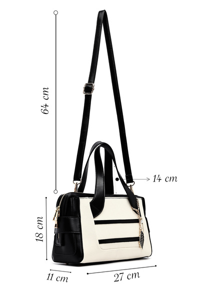 Derimod Women's Cream Long Strap Classic Shoulder Bag 25Sbd263214