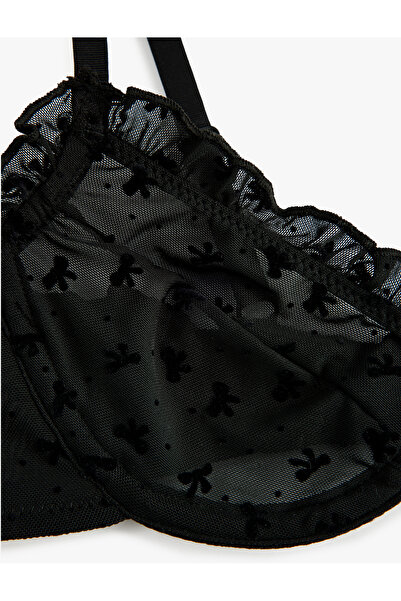 Koton Бюстгальтер без наповнювача з деталями у вигляді рюшів та зручною формою