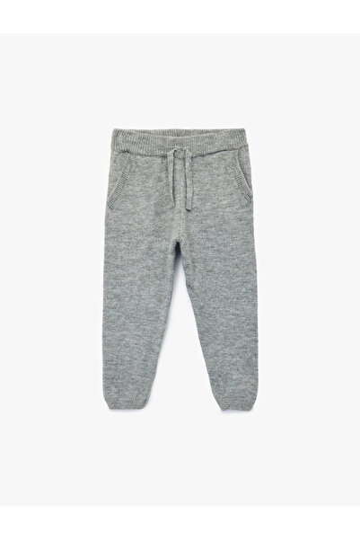 Koton Beli Bağcıklı Basic Triko Pantolon