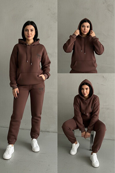 Ferte Women's Oversized Hoodie Sweatshirt & Track Pants Women's Sports Suit Casual Track Suit Set