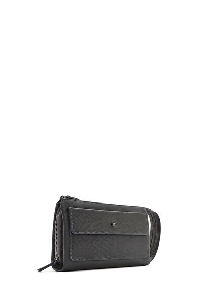 Derimod Men's Gray Leather Wallet 000A2D3151Ft