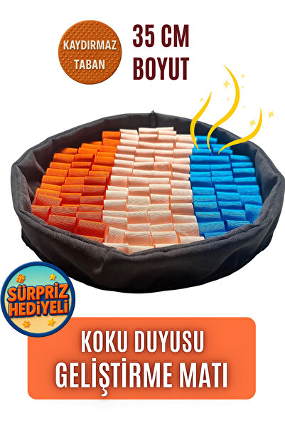 pawdaz Bulyut (35 CM) - Köpek Koku Eğitim Matı, Bulma, Koklama ve Yavaş Yeme Oyuncağı, Kaymaz Taban