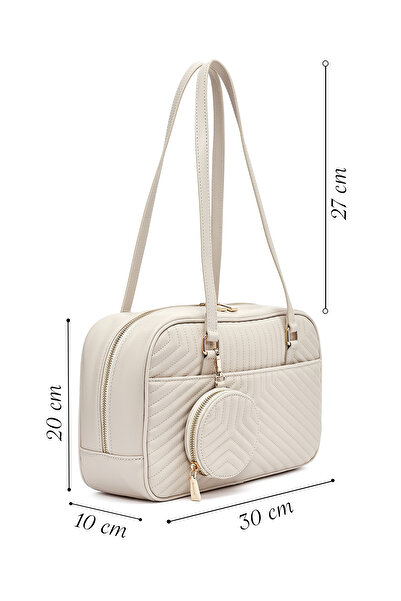 Derimod Women's Cream Quilted Handbag 25Sbd2025Kp